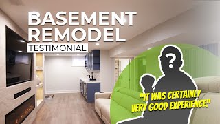 Amazing Basement Remodel: Satisfied Client Shares Renovation Experience