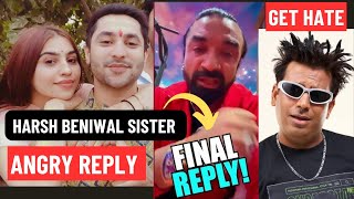 Harsh Beniwal SISTER VERY ANGRY REPLY To Ajaz Khan | Harsh Beniwal REPLY | Puneet Superstar GET HATE