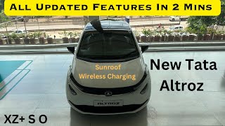 Tata Altroz - Updated Features | In 2 Mins | New Tata Altroz Sunroof