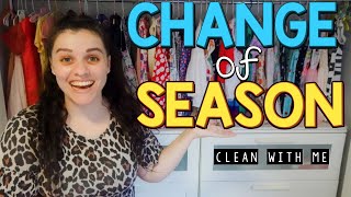 Wardrobe declutter 2022 clean with me - change of season, change of clothes!