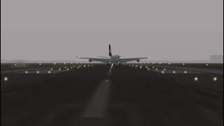 A340-200 Crosswind Landing