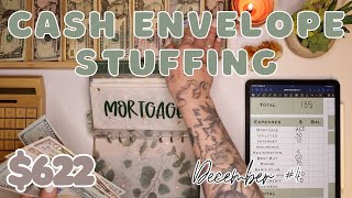 $622 Cash Envelope Stuffing | Dec #4 | 24 Year Old Budgets