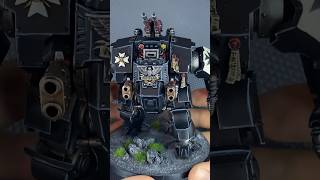 Black Templar Brutalis Dreadnought Painting process! #warhammer #warhammer40k #warhammer40000 #40k