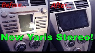 I INSTALLED A TOUCHSCREEN CAR PLAY STEREO IN MY 2008 YARIS!