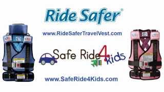 Ride Safer Travel Vest - Child Car Safety Vest for Travel with Children