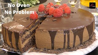 NO OVEN CHOCOLATE CAKE - کیک شکلاتی بدون فر یا داش