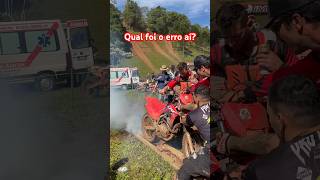 Crf 250 nao aguento estourou prejuízo na trilha #shortsviral #crf250 #trilha #fail