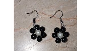 How to make aesthetic earrings at home 🫶🏻..#2024 #viralvideo #verycreative