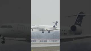 🛬 Lufthansa Bombardier CRJ-900LR D-ACNG landing at Frankfurt Airport (FRA) #planespotting #aviation