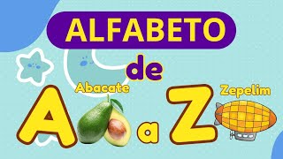 As letras do ALFABETO de A a Z| Aprendendo a LETRAS do alfabeto de A a Z | Alfabeto para crianças