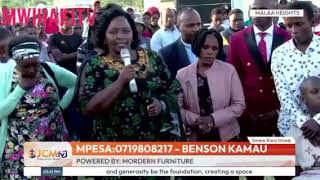 Tears of joy as Rev Ben open Mr Njoroge New house