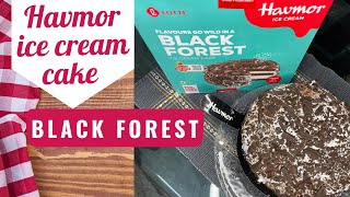 Havmor Ice Cream Cake/Havmor Black Forest Ice Cream Cake/Ice Cream Cake Cutting|Catchy Fusion