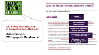 Die AAS und ihre Meldestelle für Antifeminismus