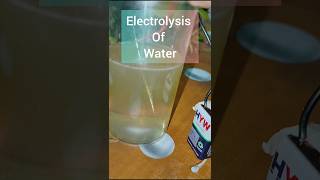 Electrolysis Of Water #shorts #shortsfeed #science #electrolysis