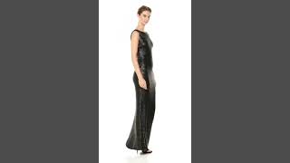 Dress the Population Women's Yvette Sleeveless Sequin Long Column Gown#shorts #dress #amazing #fun