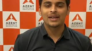 Pre-Departure testimonial of Azent student Sachitesh Devrukhkar