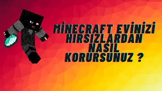 MİNECRAFT EVİNİZİ HIRSIZLARDAN NASIL KORURSUNUZ ? #shorts