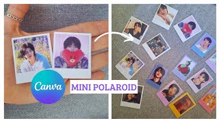 Mini polaroid feito no Canva