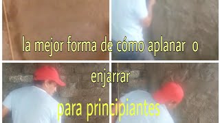 COMO  APLANAR O ENJARRAR UNA PARED CON CEMENTO super Fácil y Rápido (para principiantes)