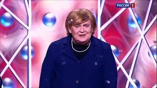 Angela Merkel - Auftritt im russischen TV