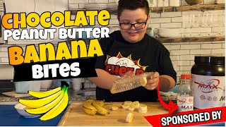 Chocolate Peanut Butter Banana Bites by Chef Panagioti! 🍌🍫🍌🍫🍌