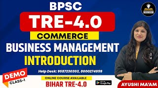 Introduction To Business | Business Management | For BPSC TRE 4.0 Vacancy 2024 | Bihar TRE 4.0