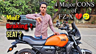 4 REASON not to BUY YAMAHA FZ-X BS6 💔☹️ | 4 Major CONS of YAMAHA FZ-X 👎❌ | #review