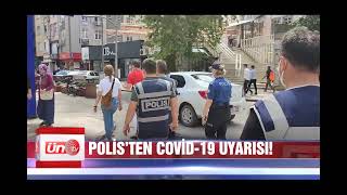 ÜNYE'DE POLİSTEN COVİD 19 UYARISI