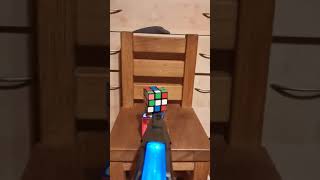 Rubix cubic vs Lego DUPLO vs NERF - Aras soft shooting