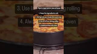 Tips to bake pies at home #ytshorts #bakinglove