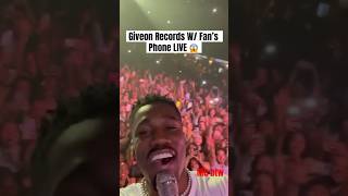 Giveon's SURPRISING Live Performance Using a Fan's Phone