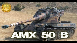 AMX 50 B #4 World of Tank Blitz Feat Tanky Aced gameplay 6300 DMG