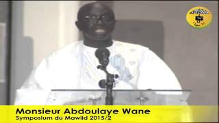 Symposium de Tivaouane 2015 - Abdoulaye Wone