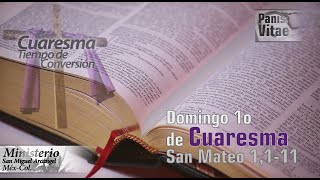 Reflexión del Santo Evangelio Dominical Panis Vitae 1 Marzo 2020