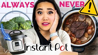 Top 10 things I ALWAYS and NEVER make in the Instant Pot