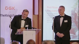 Accepting the 2023 GSK IMPACT Winners Award - Red Rose Recovery