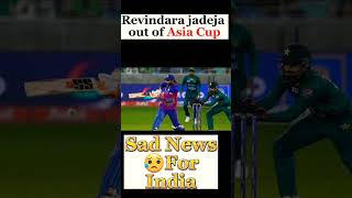 Indian All-rounder Revindara Jadeja Out Of Asia Cup 2022|Jadeja Face Knee injury |Bad News For India