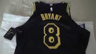 Los Angeles Lakers Kobe Bryant City Edition Authentic Jersey Unboxing/Review