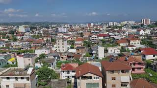 View from the 9th floor of the palace Tirane, Albania