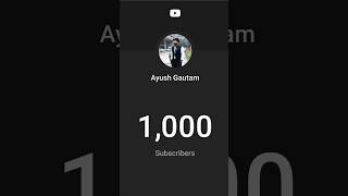 Thankyou all for your support, 1000 Subscribers 🎉 #youtubeshorts #trending #shorts #govtjobs #aai