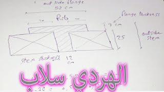 تصميم سقف الهردي وحساب السوليد بارت