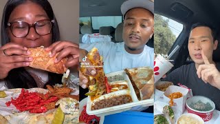 mukbang COMPILATION that will make you HUNGRY | Wingstop, Chipotle, Subway, Raising Canes