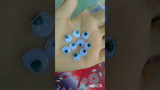 🌼Easy 3dgoggli eyes 👀 #diy#artandcraft #trendingshorts #viralshort #wastematerialcraft