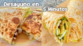 DESAYUNO FÁCIL Y RÁPIDO Con TORTILLA | Listo en minutos