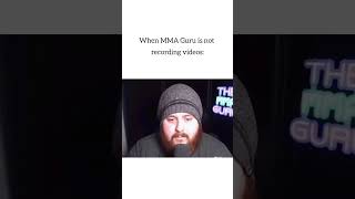 When MMA Guru is not Recording Videos | Congratulations on 100K Subs | #shorts