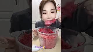 🧊❄️🥶Mukbang ice/shaved ice/ice in blender/crushed hard ice/ice Asmr/eating ice/sound crunchy