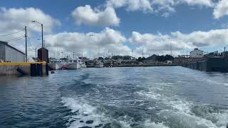 Boating, basking in the light