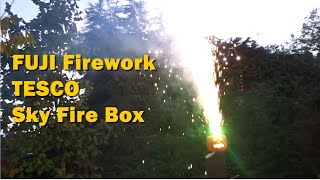 FUJI Fountain Pumpkin Firework - TESCO Sky Fire box, Bonfire Night 2021