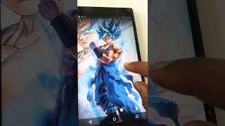 Goku outline Drawing #Shorts #youtubeshorts