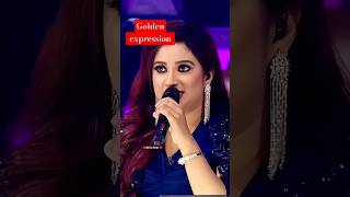 Golden expression of ShreyaGhoshal the femalesinger of Gulimata#shreyaghoshal#gulimata#youtubeshorts